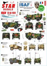 STAR DECALS[SD72-A1101]1/72 現用 ISAF アフガニスタン＃2 フランス平和維持軍 ルノーVAB VAB野戦救急車 パナールVBL