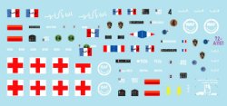 画像3: STAR DECALS[SD72-A1101]1/72 現用 ISAF アフガニスタン＃2 フランス平和維持軍 ルノーVAB VAB野戦救急車 パナールVBL