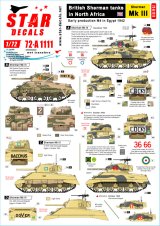 STAR DECALS[SD72-A1111]1/72 WWII 北アフリカ戦線でのイギリス陸軍シャーマン戦車 シャーマンMkIII