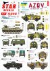 画像1: STAR DECALS[SD72-A1112]1/72 現用 ウクライナの戦争＃1 アゾフ大隊のBRDM-2 UAZ-469 UAZ-452ブハンカ ZSU-23搭載MT-LB(2014-2022年) (1)