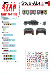 画像1: STAR DECALS[SD72-A1116]1/72 WWII ドイツ 突撃砲部隊＃1 突撃砲大隊の汎用マーキング＃1 (1)