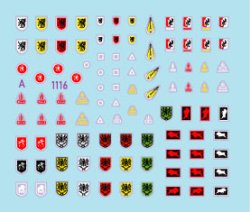 画像2: STAR DECALS[SD72-A1116]1/72 WWII ドイツ 突撃砲部隊＃1 突撃砲大隊の汎用マーキング＃1