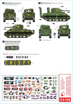 画像2: STAR DECALS[SD72-A1124]1/72 WWII アメリカ 太平洋戦線 硫黄島の戦い アメリカ海兵隊M4A2シャーマン戦車/M4A2火炎放射戦車/M4A3火炎放射戦車