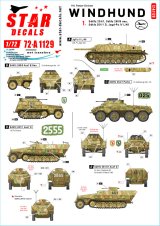 STAR DECALS[SD72-A1129]1/72 WWII ドイツ ヴィントフント部隊＃1 第116装甲師団ヴィントフント Sd.Kfz.234/1/Sd.Kfz.250/9ノイ/Sd.Kfz.251/1 Ausf.D/IV号駆逐戦車L/48