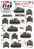 STAR DECALS[SD72-A1183]1/72 現用 ベトナム戦争のM113＃1 第17騎兵連隊のM113A1 ACAV B/E/F/H中隊