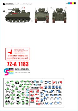 画像3: STAR DECALS[SD72-A1183]1/72 現用 ベトナム戦争のM113＃1 第17騎兵連隊のM113A1 ACAV B/E/F/H中隊