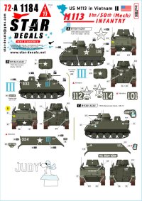 STAR DECALS[SD72-A1184]1/72 現用 ベトナム戦争のM113＃2 第50歩兵(機械化)連隊第1大隊のM113A1 ACAV