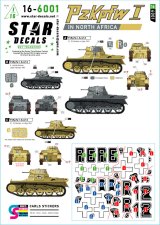 STAR DECALS[SD16-6001]1/16 WWII ドイツ アフリカのI号戦車 北アフリカ戦線のI号戦車A型 リビア1941年