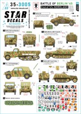 STAR DECALS[SD35-3005]1/35 WWII ドイツ ベルリンの戦い'45＃1 SSノルトラント師団の最期 Sd.Kfz.223/Sd.Kfz.250/7/Sd.Kfz.251D/マウルティア/キューベルワーゲン