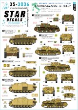 STAR DECALS[SD35-3036]1/35 WWII ドイツ イタリア戦線のドイツ突撃砲 1943-44年 III号突撃砲G型/セモベンテM42 da 75/18/セモベンテM42 da 75/34