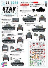 STAR DECALS[SD35-3045]1/35 WWII ドイツ バルバロッサ作戦のPz.Kpfw.38(t)プラガ軽戦車 Pz.Kpfw.38(t)C/D型/D/E型/G型