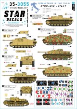 STAR DECALS[SD35-3055]1/35 WWII ドイツ イタリア戦線の突撃砲 III号突撃砲G型/セモベンテM42/10.5cm突撃榴弾砲42 G型/IV号突撃砲
