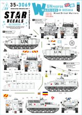 STAR DECALS[SD35-3069]1/35 現用 イギリス ボスニアのUNPROFORウォーリア イギリス軍のウォーリア戦闘装甲車各型 FV510 ISV/FV511 ICV/FV512 MCRV