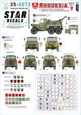 STAR DECALS[SD35-3072]1/35 現用 アフリカ ローデシア＃2 治安部隊の各種車両 ベッドフォードMK/RL/スキャメルパイオニアトラック