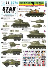 STAR DECALS[SD35-3074]1/35 現用 アフリカ 1970-80年代のブッシュウォー アンゴラ/モザンビーク/ジンバブエ=ローデシアのT-34-85M/T-55/BTR-152/BRDM-2