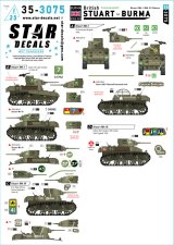 STAR DECALS[SD35-3075]1/35 WWII イギリス ビルマ戦線のスチュアート イギリスと英連邦軍のスチュアートMk.I/Mk.III/偵察車