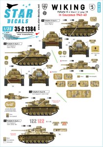 画像1: STAR DECALS[SD35-C1384]1/35 WWII ドイツ ヴィーキング師団＃5 III号戦車J型(短砲身)/J型(長砲身)/N型 コーカサス1942-43年 (1)