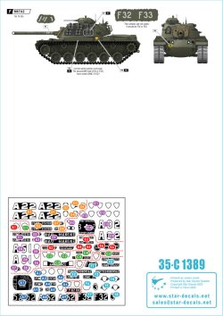 画像3: STAR DECALS[SD35-C1389]1/35 現用 テト攻勢/フエ市街戦 ベトナム戦争のアメリカ海兵隊戦闘車両 M48戦車/M67火炎放射戦車/M37トラック/M43救急車(1968年)