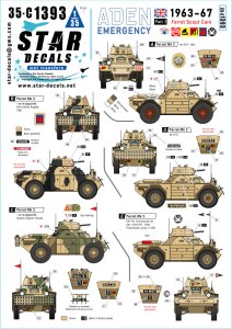 画像1: STAR DECALS[SD35-C1393]1/35 現用 1963-67年アデン危機＃1 イギリス軍のフェレットMk.2偵察車 (1)