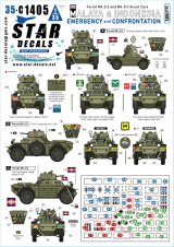 STAR DECALS[SD35-C1405]1/35 現用 マラヤ危機とマレーシア紛争のフェレットMk.2/2・Mk.2/3偵察装甲車(1950-60年代)