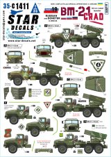 STAR DECALS[SD35-C1411]1/35 現用 ウクライナの戦争＃19 ロシア/ドネツク軍のBM-21グラッド122mmロケットランチャー(2022-2023年)