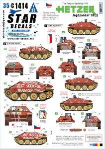 画像1: STAR DECALS[SD35-C1414]1/35 WWII 1945年プラハ蜂起＃1 レジスタンスの駆逐戦車38(t)ヘッツァー (1)