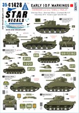 STAR DECALS[SD35-C1428]1/35 現用 イスラエル 初期のIDF車両＃2 1948-49年の戦車 シャーマン/クロムウェル/オチキス/ヴィッカース