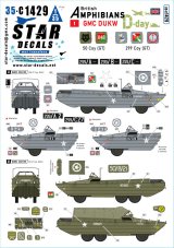 STAR DECALS[SD35-C1429]1/35 WWII イギリス D-デイのDUKW水陸両用車＃1 第50/第299総合輸送中隊