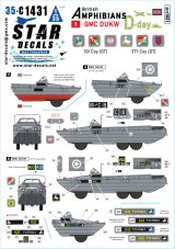 STAR DECALS[SD35-C1431]1/35 WWII イギリス D-デイのDUKW水陸両用車＃3 第101/第377総合輸送中隊