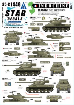 画像1: STAR DECALS[SD35-C1448]1/35 現用 フランス インドシナ戦争＃10 R.B.C.E.O./R.B.F.M./R.I.C.M.のM36B2駆逐戦車