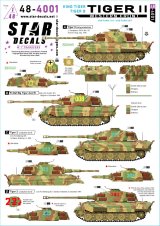 STAR DECALS[SD48-4001]1/48 WWII ドイツ 武装親衛隊のキングタイガー/タイガーII 西部戦線の第101/501SS重戦車大隊