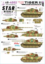 STAR DECALS[SD48-4002]1/48 WWII ドイツ 武装親衛隊のキングタイガー/タイガーII 東部戦線/ベルリン戦の第501/502/503SS重戦車大隊