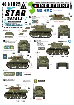 画像1: STAR DECALS[SD48-B1025]1/48 現用 フランス インドシナ戦争＃2 M8 HMC 75mm自走榴弾砲