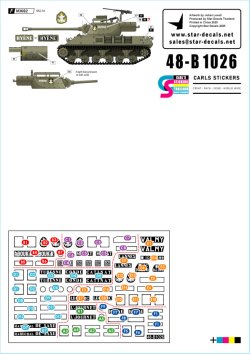 画像3: STAR DECALS[SD48-B1026]1/48 現用 フランス インドシナ戦争＃3 R.B.C.E.O.のM4シャーマン戦車とM36駆逐戦車 M4/M4A1/M4コンポジット/M4(105mm)/M36B2