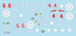 画像2: STAR DECALS[SD72-7002]1/72 WWII アメリカ ユタビーチ第746戦車大隊のM4シャーマン戦車 M4/M4ドーザー
