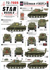 STAR DECALS[SD72-7005]1/72 WWII イギリス シャーマン ファイアフライMk.Vc