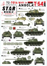STAR DECALS[SD72-7014]1/72 現用 アンゴラ内戦＃2 MPLA/FAPLAのT-54B/T-55/T-55A/T-55AM戦車 1970-80年代