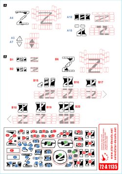 画像3: STAR DECALS[SD72-A1135]1/72 現用 ウクライナの戦争＃5 ドネツク共和国のT-72B(Mod.1985)主力戦車とBMP-1歩兵戦闘車(2022年)