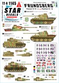 STAR DECALS[SD72-A1145]1/72 WWII ドイツ 第10SS装甲師団「フルンツベルク」の車輌＃3 IV号戦車H/J型/パンサー戦車A/G型