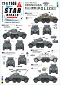 STAR DECALS[SD72-A1146]1/72 WWII ドイツ 秩序警察所属の装甲車＃1 ADGZ8×8装甲車