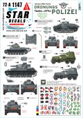 STAR DECALS[SD72-A1147]1/72 WWII ドイツ 秩序警察所属の装甲車＃2 戦車/装甲車