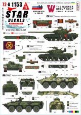 STAR DECALS[SD72-A1153]1/72 現用 ウクライナの戦争＃14 ワグネル・グループの反乱のT-80BV戦車/BTR-82A装甲兵員輸送車(2023年)