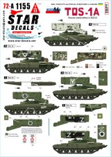 STAR DECALS[SD72-A1155]1/72 現用 ウクライナの戦争＃16 ロシア軍のTOS-1A多連装ロケットランチャー(2022-2023年)