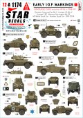STAR DECALS[SD72-A1174]1/72 現用 イスラエル 初期のIDF車両＃1 1948-49年の装甲車 ダイムラー/ハンバー/M3A1他