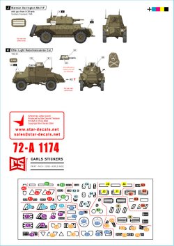 画像3: STAR DECALS[SD72-A1174]1/72 現用 イスラエル 初期のIDF車両＃1 1948-49年の装甲車 ダイムラー/ハンバー/M3A1他