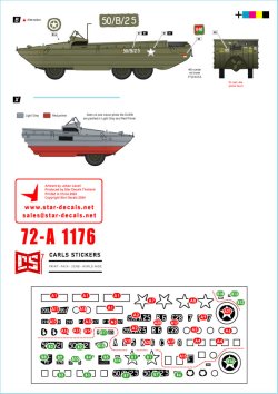 画像3: STAR DECALS[SD72-A1176]1/72 WWII イギリス D-デイのDUKW水陸両用車＃1 第50/第299総合輸送中隊