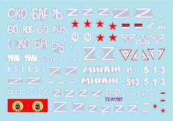 画像2: STAR DECALS[SD72-A1187]1/72 現用 ウクライナの戦争＃25 ウクライナ領内のロシア軍T-90A/T-90M主力戦車
