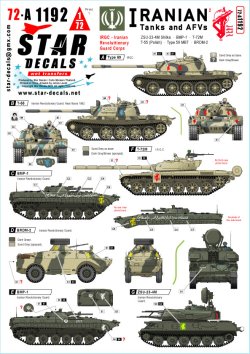 画像1: STAR DECALS[SD72-A1192]1/72 現用 イラン軍AFV＃2 イスラム革命防衛隊(IRGC)