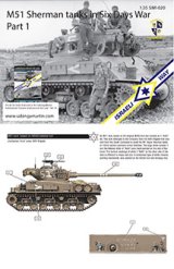 SabIngaMartin Pab.[SIM_20]6日戦争のM51 スーパーシャーマン デカールセット Part.1