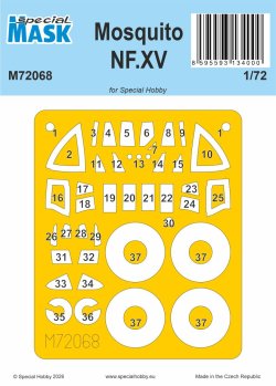 画像1: スペシャルホビー[SPHM72068]1/72 DH.98 モスキート NF Mk.XV塗装マスクシール (スペシャルホビー用)